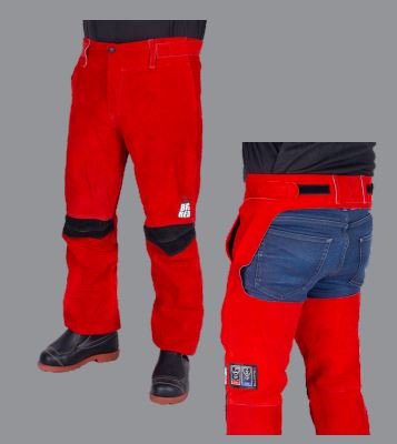 Elliotts Big Red Leather Welders SML Trousers - Seatless (BRWTSLSML)