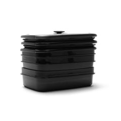 Rugged Xtremes 4Pck Assorted Reusable Crib Containers - Black