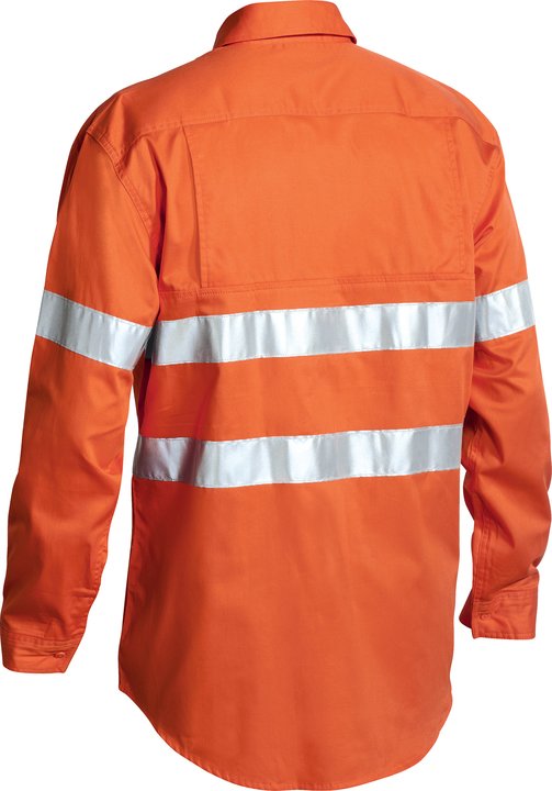 Bisley Taped Hi Vis Cool Lightweight Drill Shirt