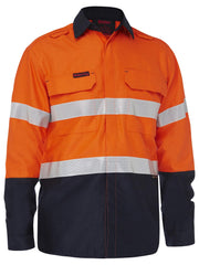 Bisley Apex 185 Taped Hi Vis FR Ripstop Vented Shirt