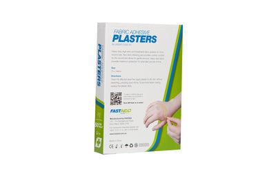FastAid Food Grade Plasters, Metal And Visual Detectable, Plastic, 72 X 19Mm, 50Pk