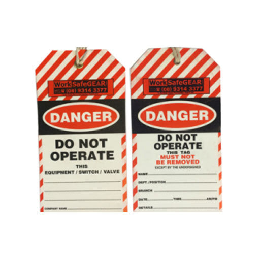 DANGER DO NOT OPERATE Tags - TAGTT 010 DGR Pk25