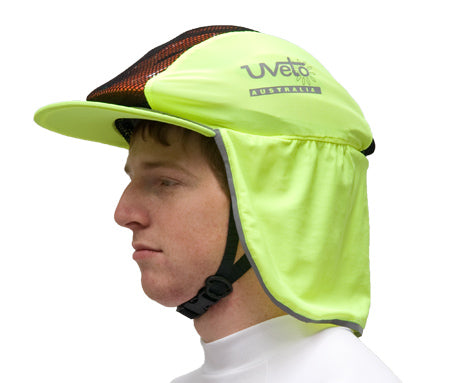 HI VIS YELLOW EXPLORA Cap Helmet Cover Sun Protection