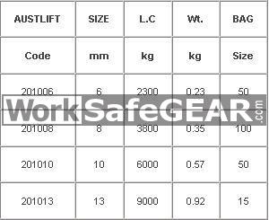 Grab Hook 3800kg 8mm (201008)