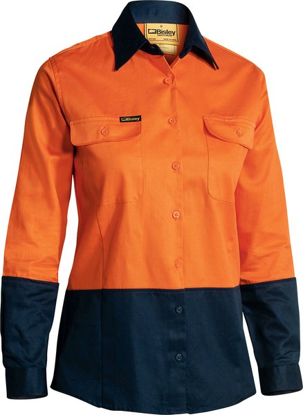 Bisley Women's Hi Vis Drill Shirt