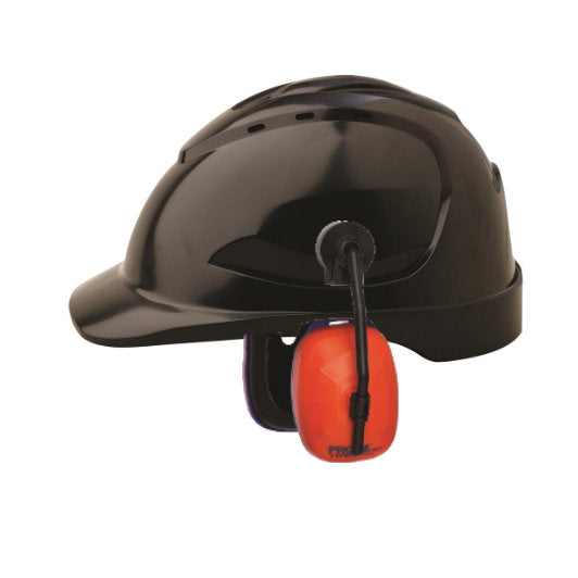 ProChoice V9 Hard Hat Vented Black (HHV9-BK) with Viper Earmuffs (HHEM)