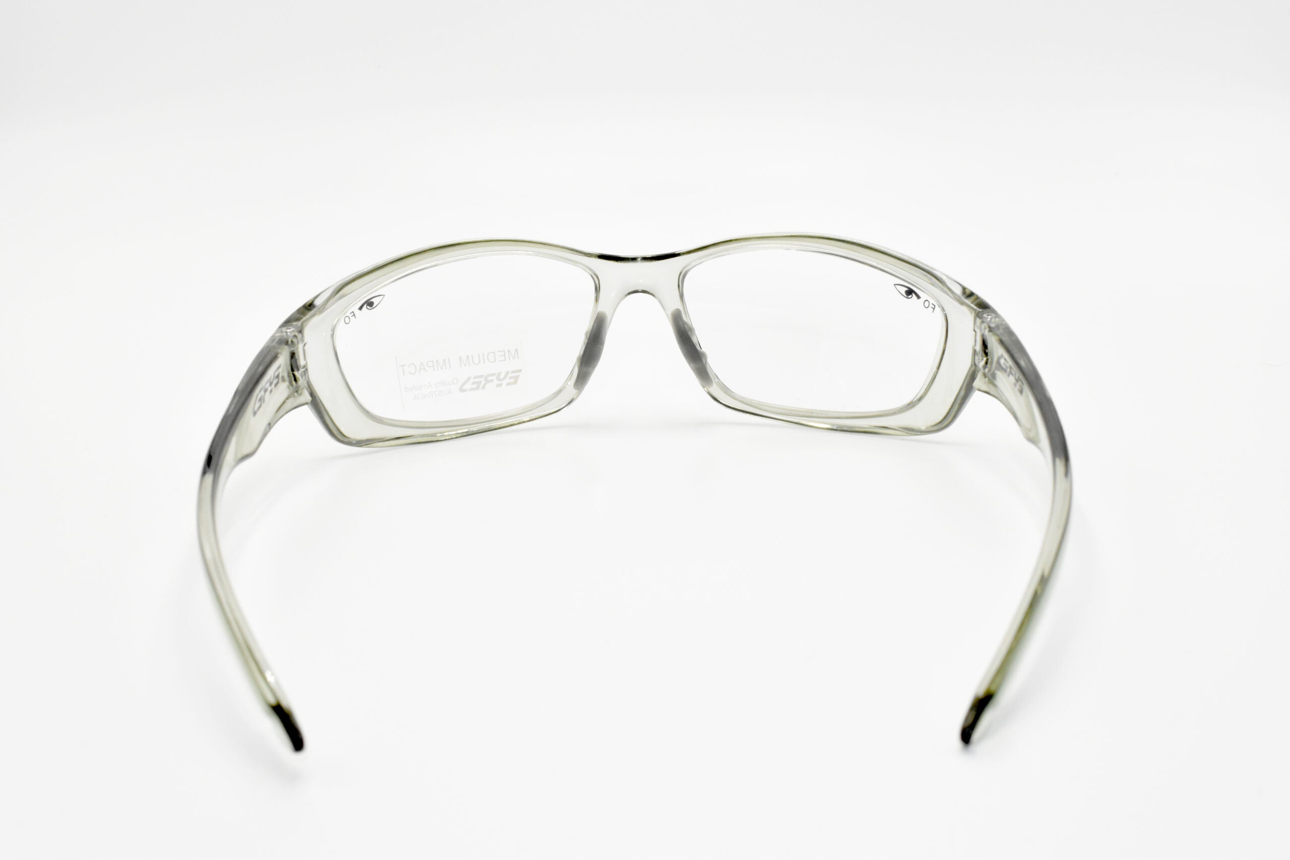 EYRES RAZOR Crystal Smoke Frame Clear Lens