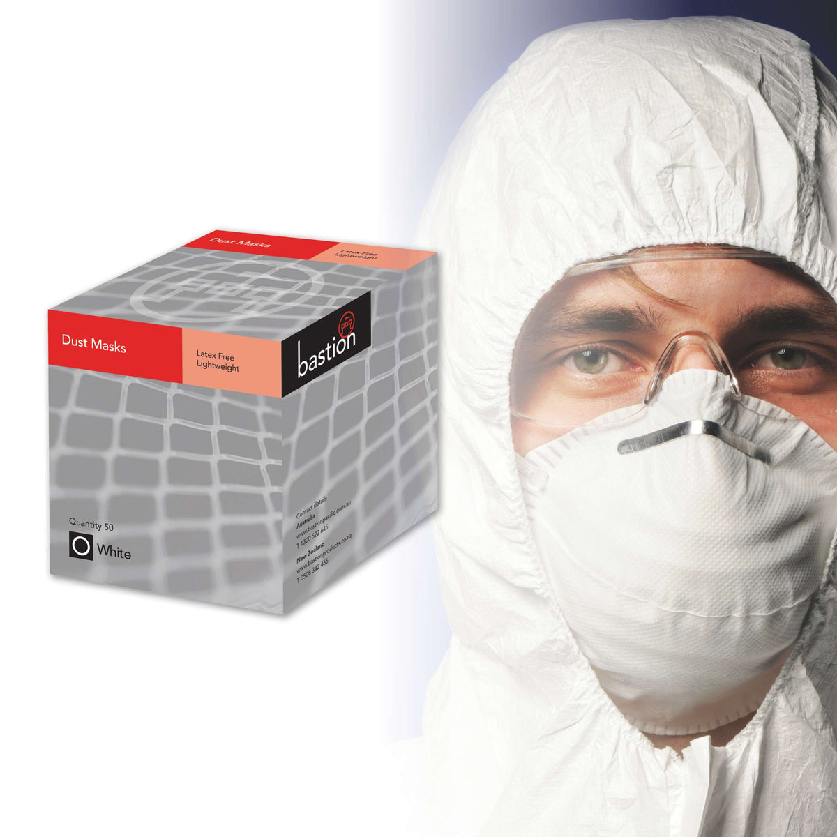 Bastion White Dust Mask (Carton of 1000)