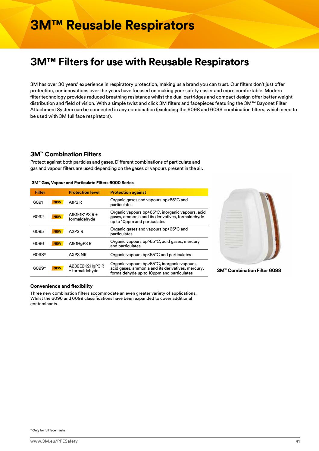 Axp3 Buy 3M AXP3 Organic Vapour & Particulates Cartridge Filter (6098) Pk-2 ...