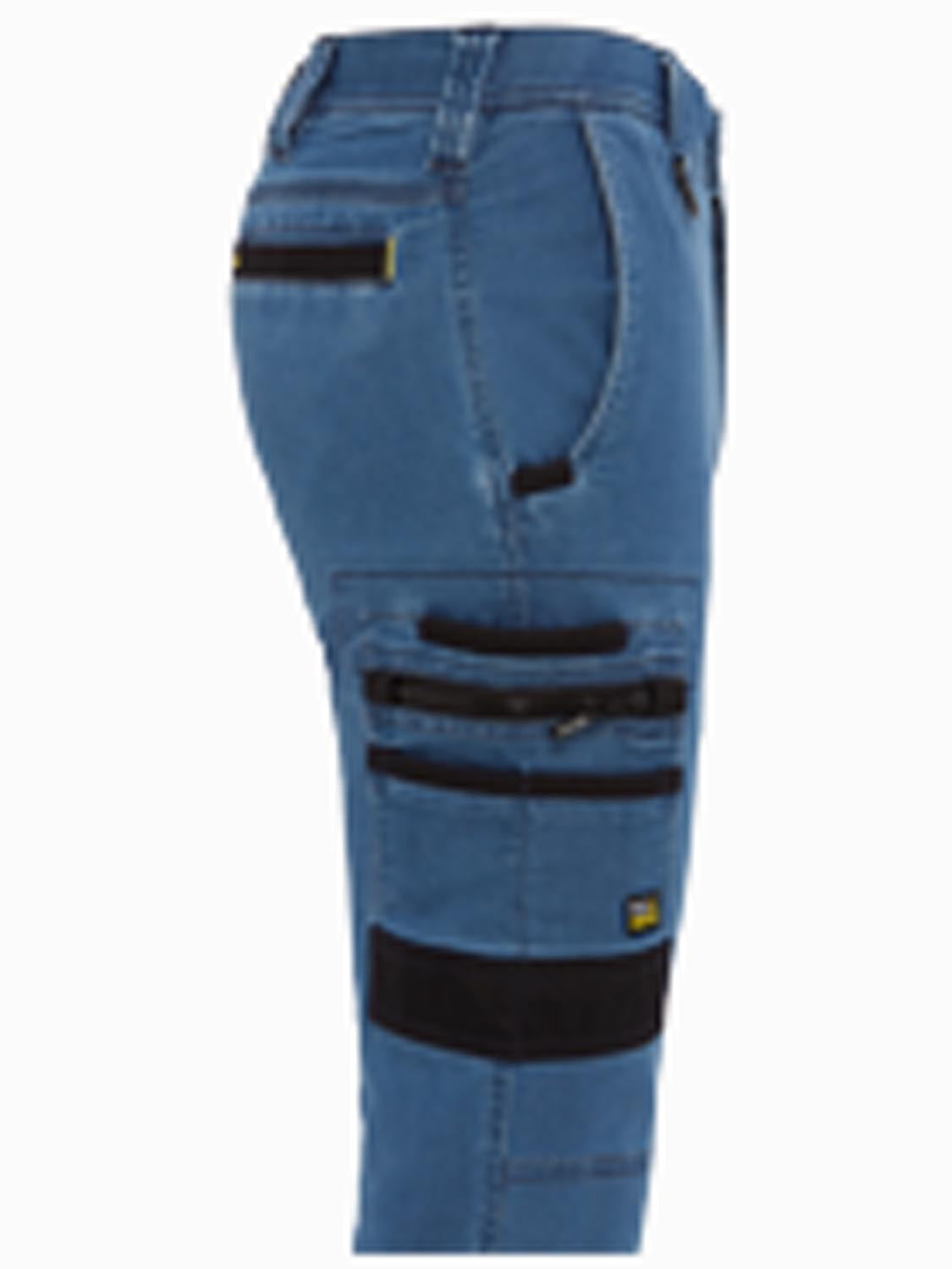 Bisley Flx and Move Stretch Denim Cargo Cuffed Pants