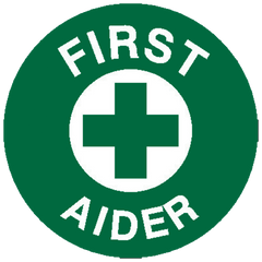 Aero Healthcare First Aider Sticker 5 x 5cm Sheet/5