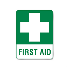 Aero Healthcare Medium Poly First Aid Sign 45 x 30cm