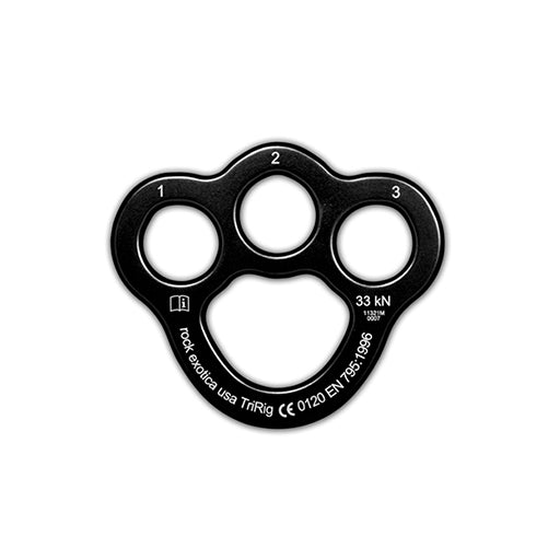 Rock Exotica TriRig Rigging Plate ultra light 3 Hole BLACK