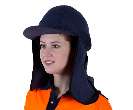 Uveto NAVY 100% Cotton Gobi Over Hat Helmet Add-on