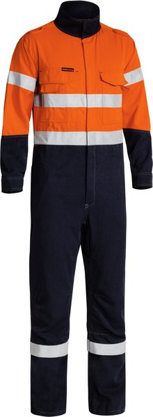 Bisley TenCate Tecasafe Plus 700 Taped Hi Vis FR Vented Coverall