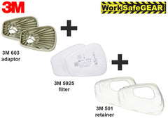 3M Filter Adapter Kit with P3 Pre Filters (603-5935-501)