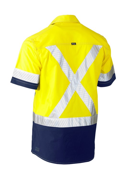 Bisley Flx & Move X Taped Hi Vis Utility Shirt