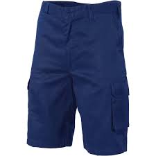 107R- Navy DNC Lightweight Cool-Breeze Cotton Cargo Shorts