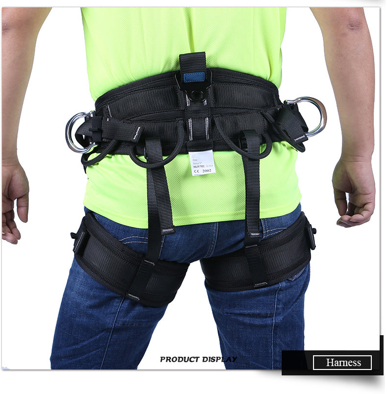 Black Tree Arborist Climbing Sit Harness