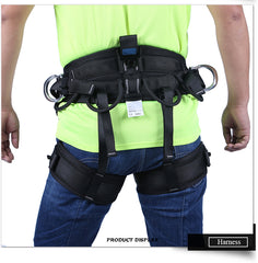 Black Tree Arborist Climbing Sit Harness