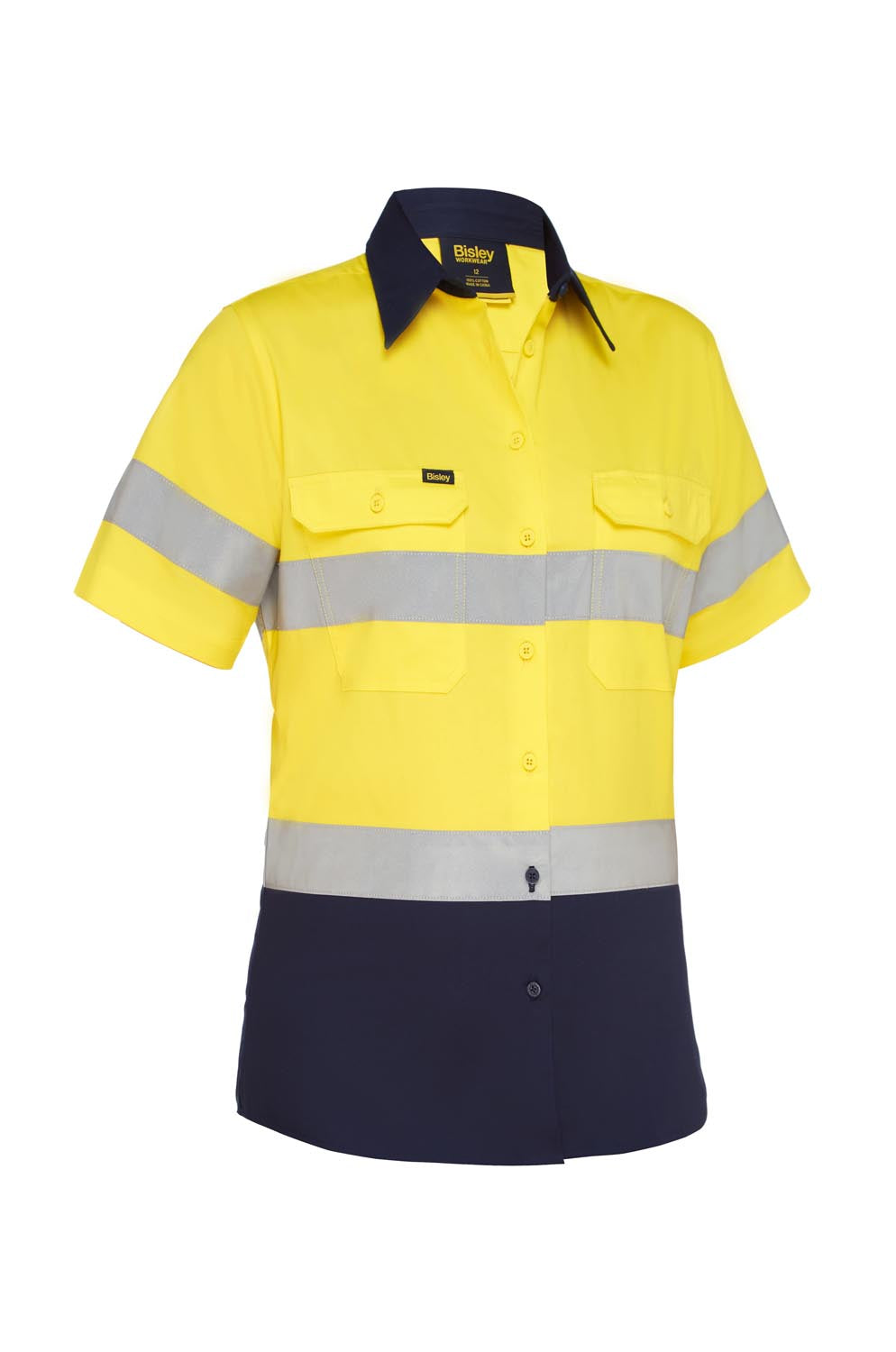 Bisley Women's Taped Hi Vis Cool Lightweight Drill Shirt (BL1896)