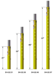 1145mm 45" Durahoist Mast Extension 1100mm (DH-22/45)