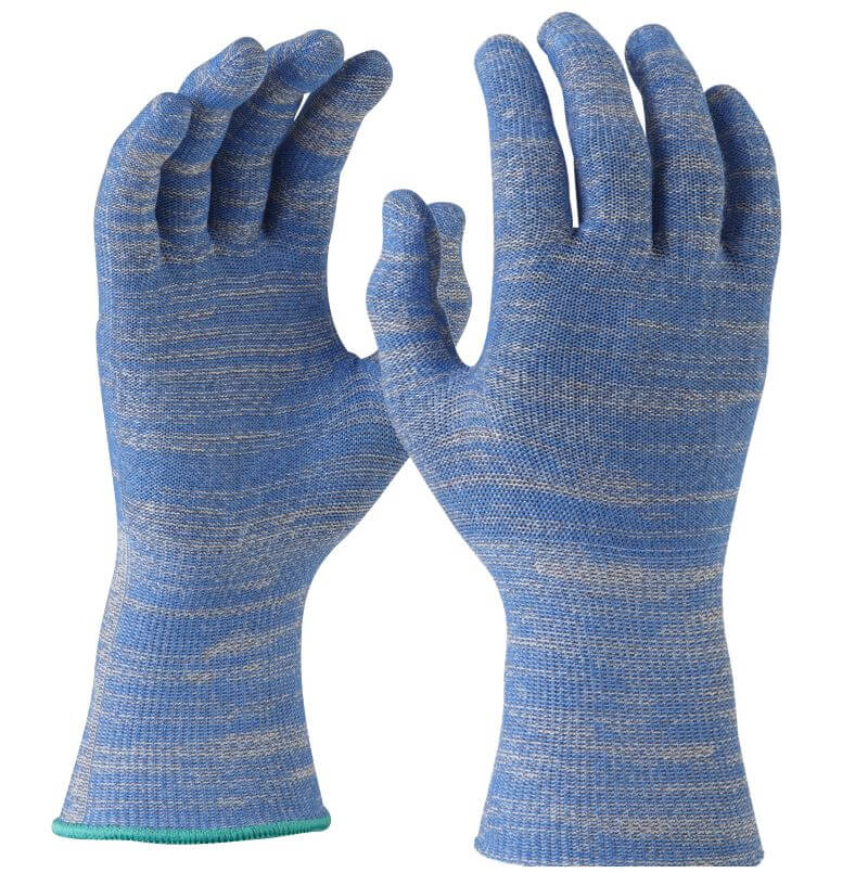 Maxisafe Microfresh 'Food Grade' Cut E Glove Liner, Per Pair (Blue) (6 Pairs)