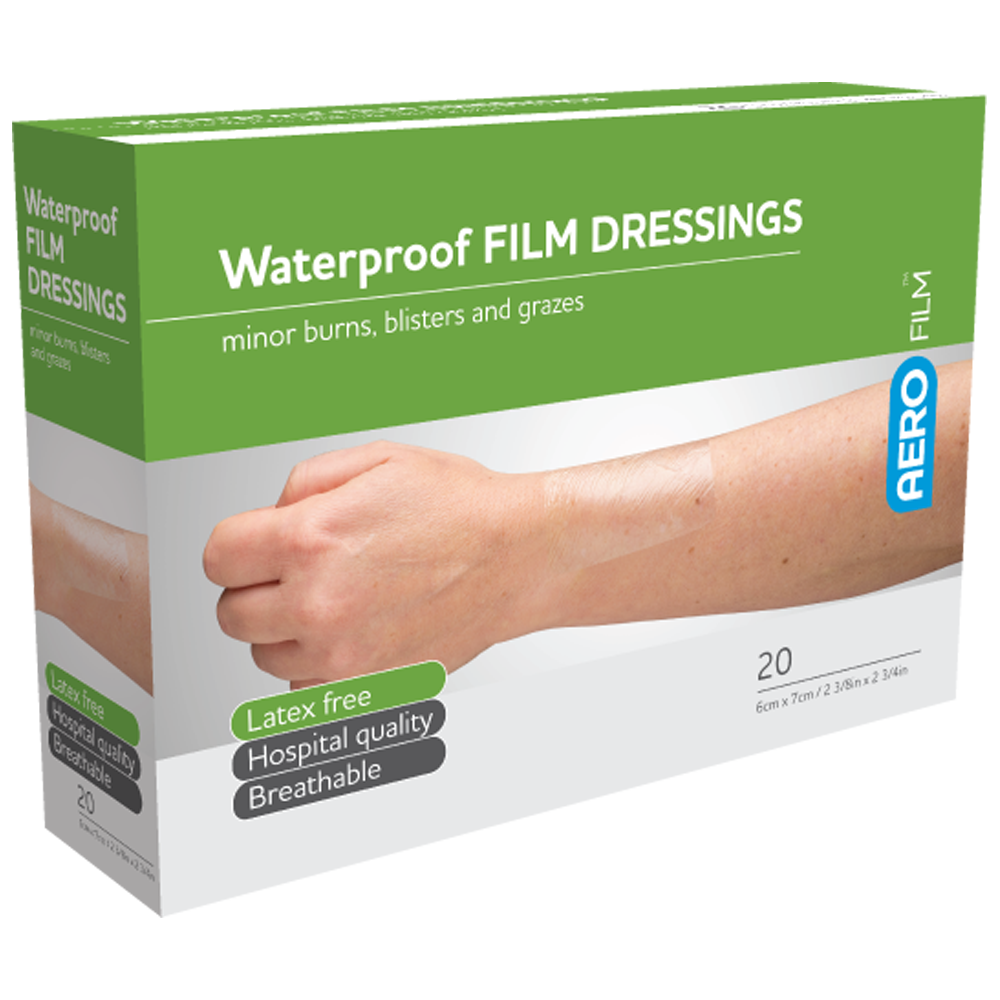 Aero Healthcare AEROFILM Waterproof Film Dressing 6 x 7cm Box/20