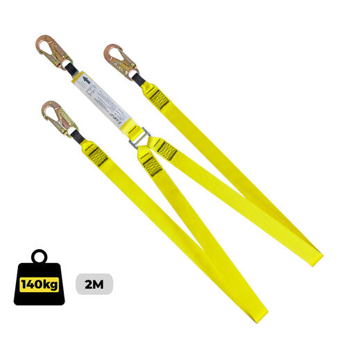 Austlift Lanyard Double Web 2M Double Action Snap Hook