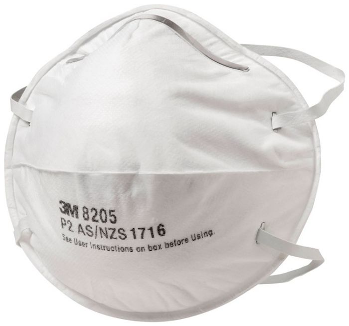 (Box of 20) 3M P2 Cupped Particulate Respirator (8205)