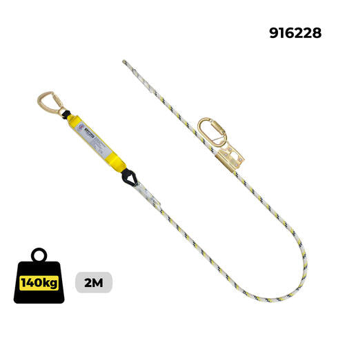 Austlift Kernmantle Rope Single Adjust Sharp Edge with T/A Snap Hook AS 1891.5 - Triple action karabiner
