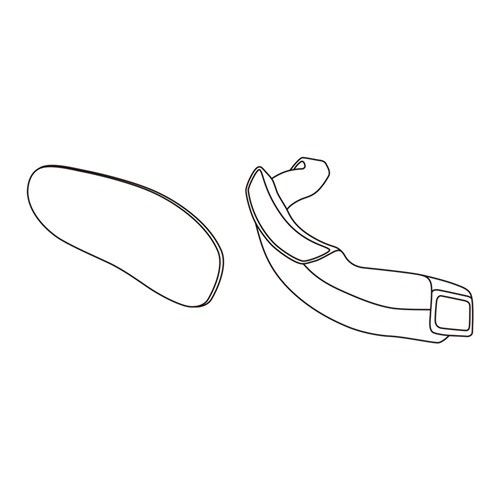 Vanguard G4 PAPR Helmet Sweatbands - Front and Back