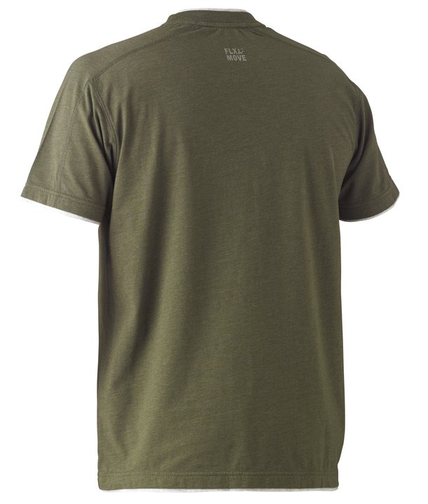 Bisley Flex & Move Cotton Rich V Neck Short Sleeve Tee