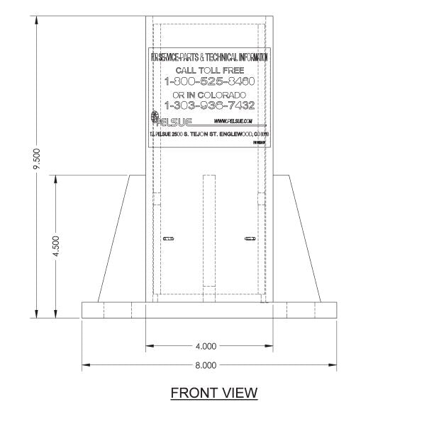 Floor mounted base plate/sleeve Carbon Steel