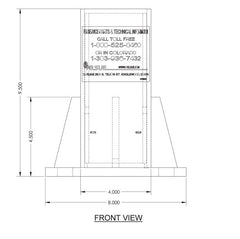 Floor mounted base plate/sleeve Carbon Steel