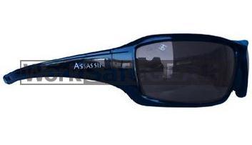 Bandit III Assassin Polarised Safety Glasses Eye Protection Specs Black Frame, Smoke Lens (3823SBPS-Polarised)