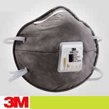 3M GP1 Particulate, Nuisance Vapours & Odours Respirator with valve (9913V) Pk-10