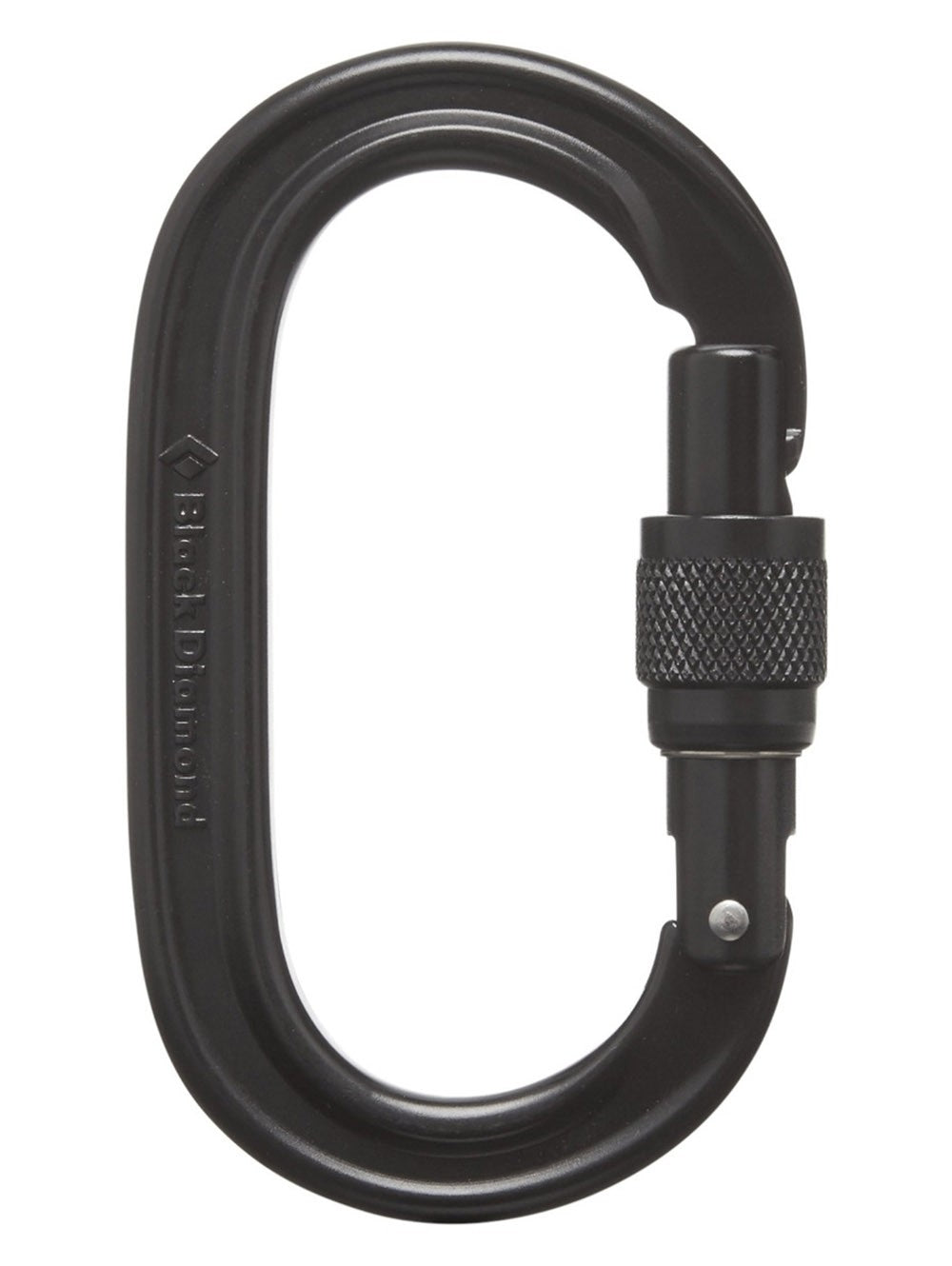 Black Diamond Oval Screwgate 23kN Carabiner BLACK