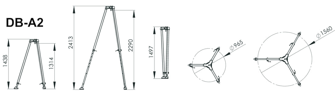 IKAR DB-A2 Tripod Bundle