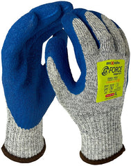 Maxisafe G-Force Grippa Cut Resistant Level F, Blue Latex Coated Glove (12 Pairs)