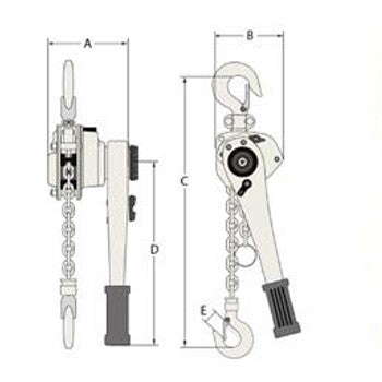 Austlift L3 Lever Block 1 ton 1.5m lift