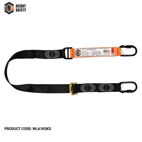 LINQ Elite Single Leg Shock Absorbing 2M Adjustable Lanyard