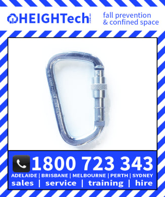 25kN Steel Extra Large D Screw Gate Rated (Krab 030 -S 958IS)