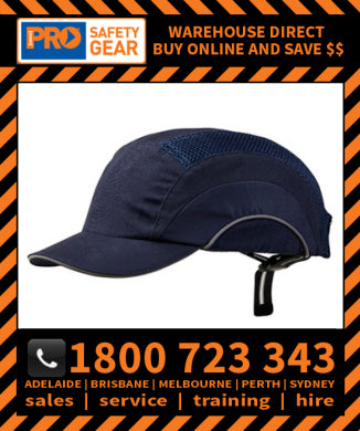 Bump Cap Short Peak Navy Blue