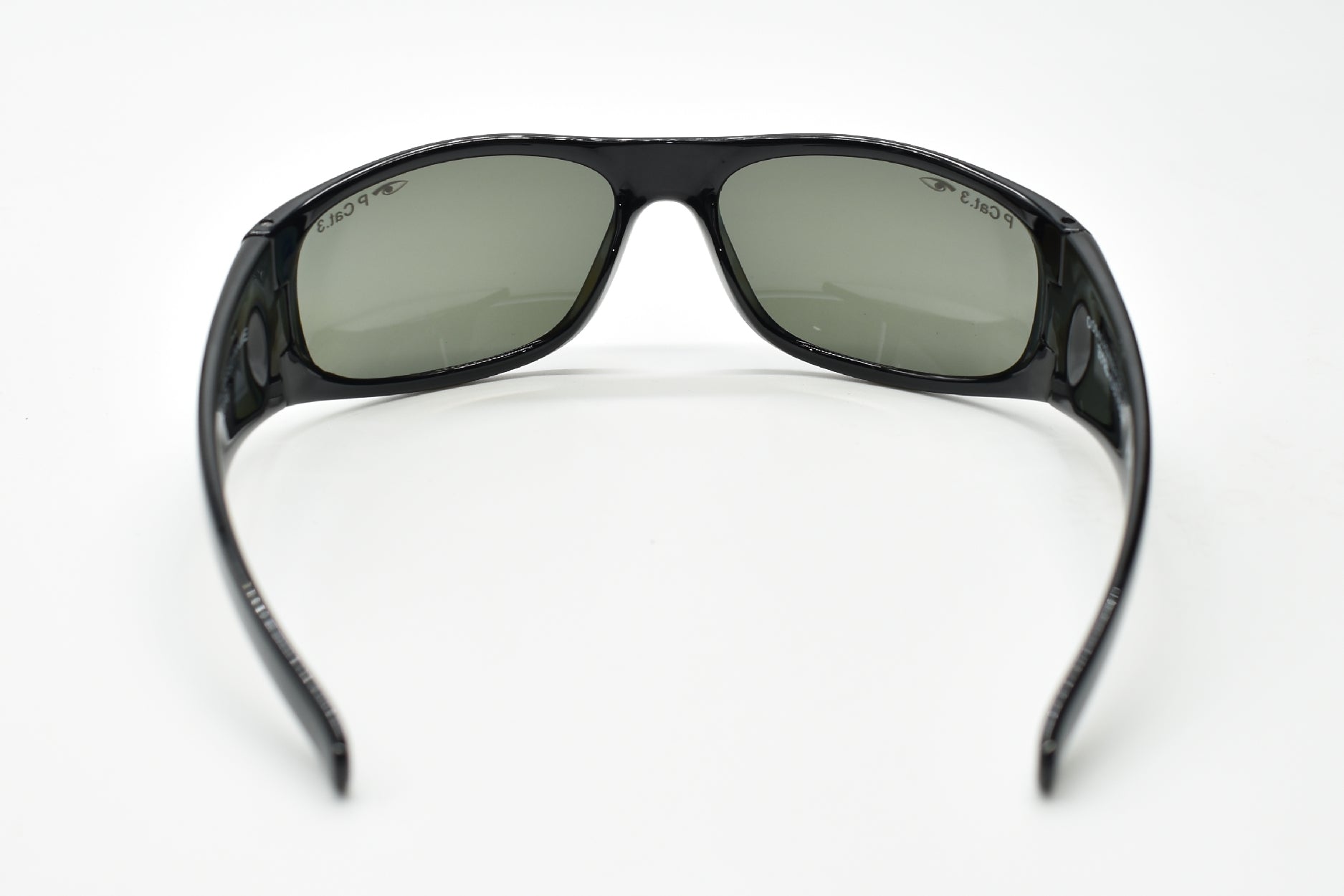 EYRES XCCESS Shiny Black Frame Polarised Grey Lens