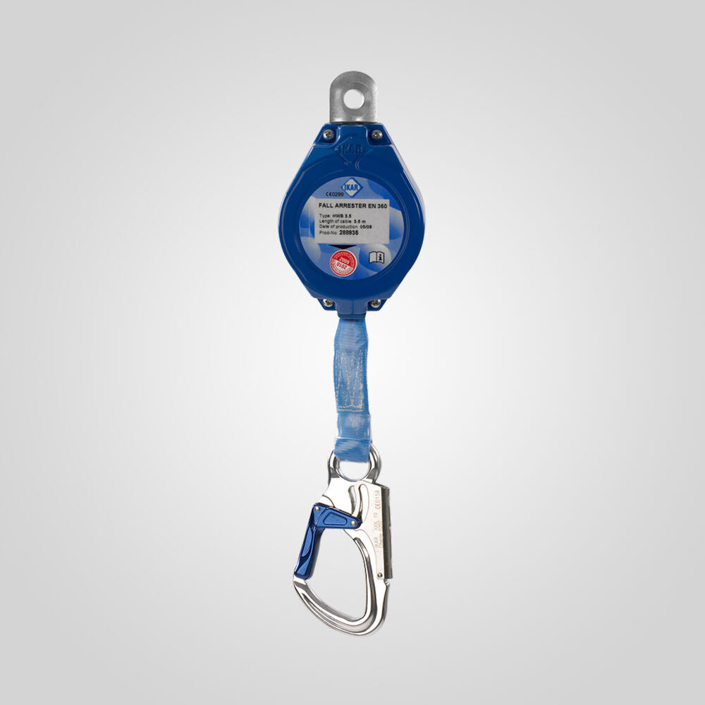 IKAR Retractable Fall Arrester (Aluminium Housing, Webbing Lifeline)