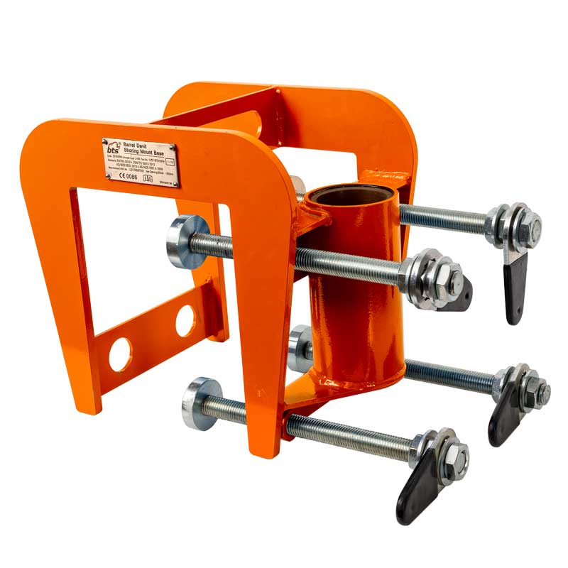 BTS PRO-3G Series Shoring Barrel Mount Base with Adjustable Throat (30166R)
