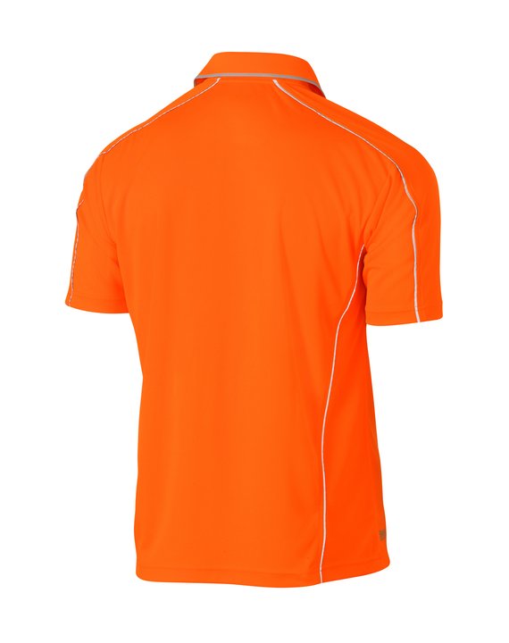 Bisley Cool Mesh Polo with Reflective Piping