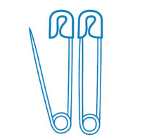 Visionsafe  Safety Pins (Pack of 12)