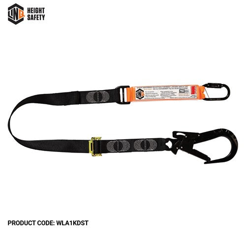 LINQ Elite Single Leg Shock Absorbing 2M Adjustable Lanyard